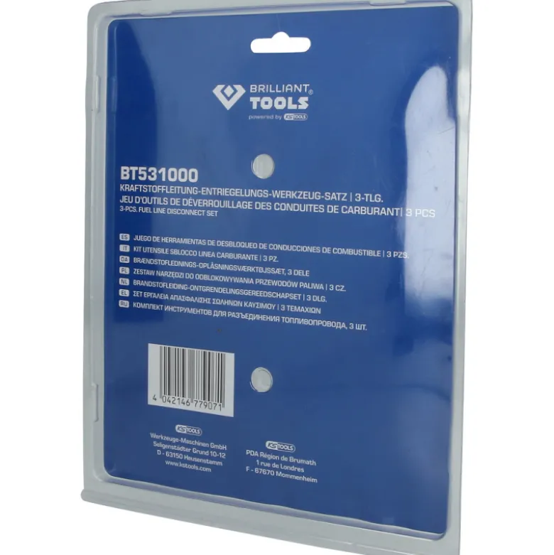 Jeu de pinces de déverrouillage de conduite de carburant 3 pcs BRILLIANT TOOLS - BT531000