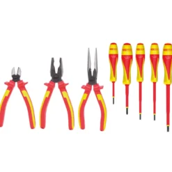 Jeu de 3 pinces et 5 tournevis Isolés 1000v KS TOOLS 117.1105