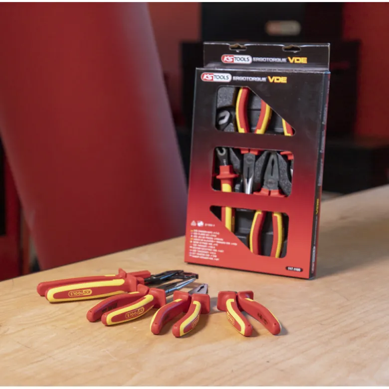 Jeu de 4 pinces Isolés 1000v KS TOOLS 117.1100F