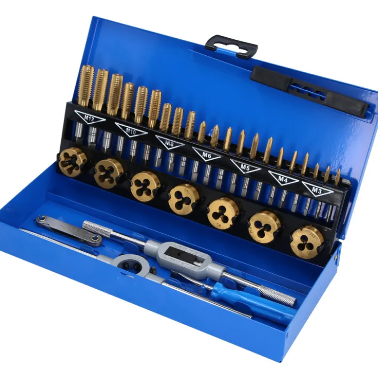 Jeu de tarauds et filières TiN 32pcs BRILLIANT TOOLS - BT101950