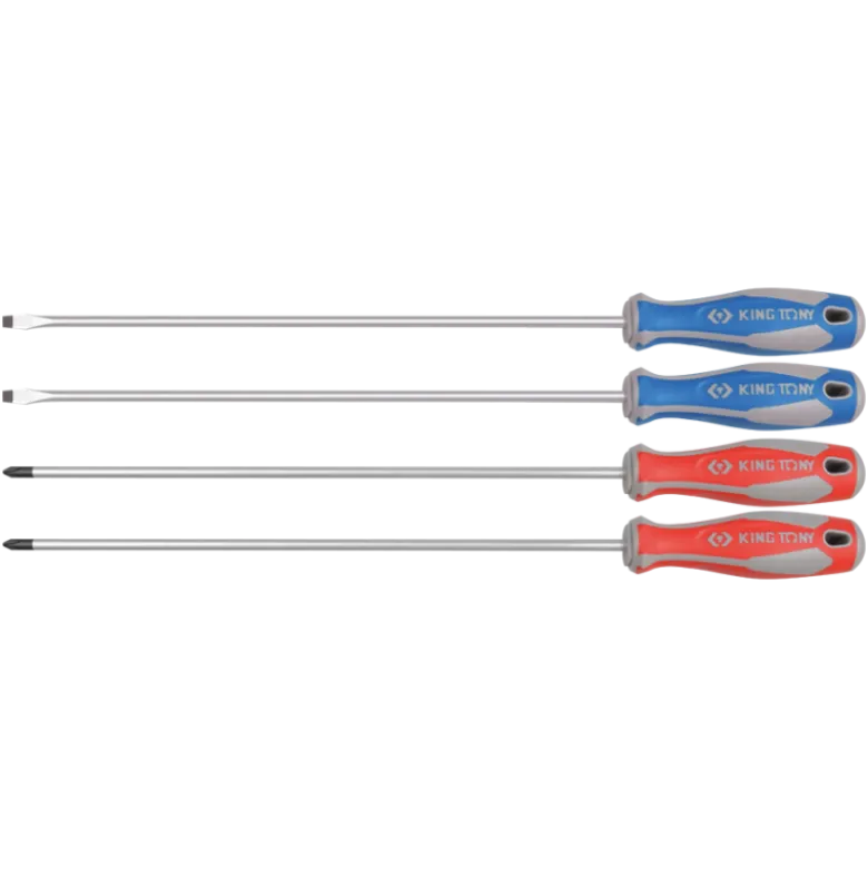 Jeu De 4 Tournevis À Fente Et Phillips Longueur 300Mm King Tony - 30104MR