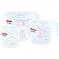 Jeu de verres doseurs 3 pièces KS TOOLS 150.9205