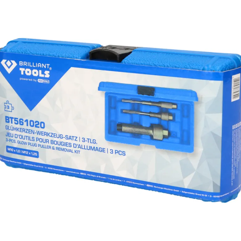 Jeu d'extracteurs pour bougies de préchauffage 3pcs BRILLIANT TOOLS - BT561020
