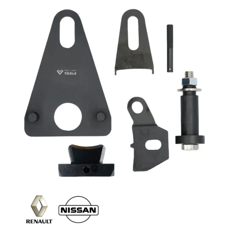 Jeu d’outils de blocage de la courroie du vilebrequin/du volant moteur pour Renault Nissan BRILLIANT TOOLS - BT594610