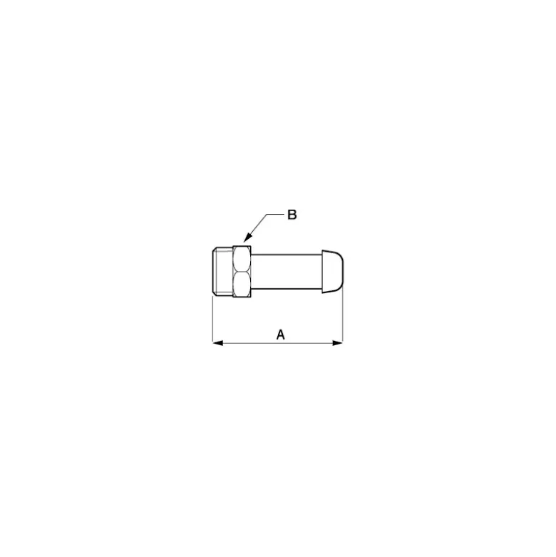 Jonction fileté cylindrique G 3/4 pour flexibles (pour tuyau Ø int. 13mm / 15mm / 19mm) PREVOST