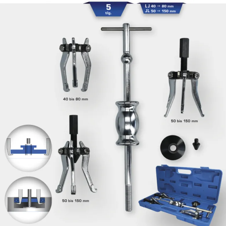 Kit d'extracteur de roulement intérieur et extérieur 5pcs BRILLIANT TOOLS - BT631200