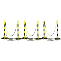 Kit délimitation zone de travail (6 poteaux + 25m de chaîne) KS TOOLS 112.1430