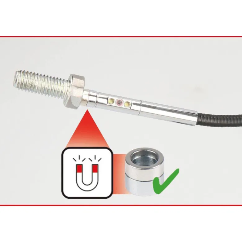 Kit vidéoscope double caméra HD Ø 6mm 0° + 90° commutable KS TOOLS 550.7500