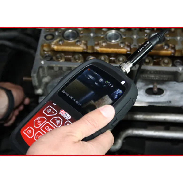 Kit vidéoscope double caméra HD Ø 6mm 0° + 90° commutable KS TOOLS 550.7500