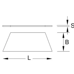 Lames trapézoïdales de rechange KS TOOLS 907.2206
