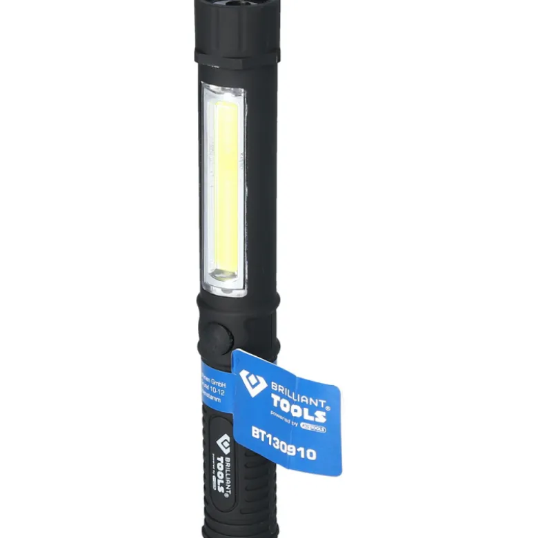 Lampe de poche à LED COB 2 en 1 140 Lumens BRILLIANT TOOLS - BT130910