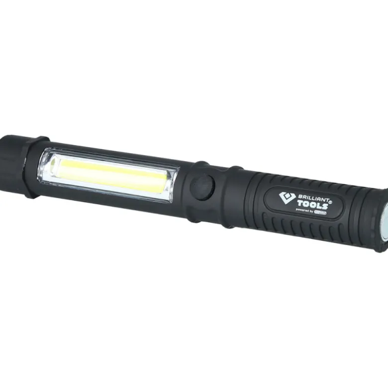 Lampe de poche à LED COB 2 en 1 140 Lumens BRILLIANT TOOLS - BT130910