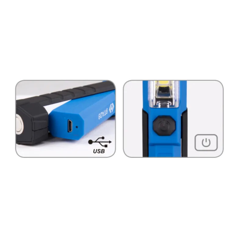 Lampe D'Inspection 1.5W Cob Avec Support Magnétique - Câble Usb King Tony - 9TA28A