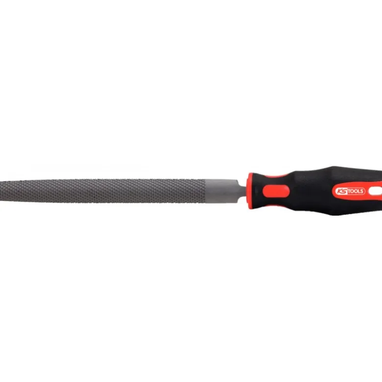 Limes à métaux demi rondes emmanchées bâtardes KS TOOLS