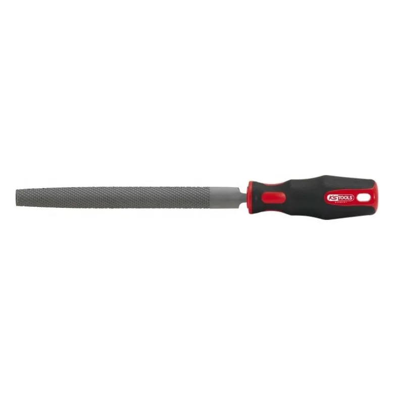Limes à Métaux demi-rondes emmanchées demi douces KS TOOLS