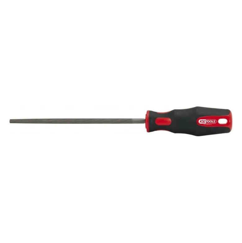 Limes à Métaux rondes emmanchées bâtardes KS TOOLS