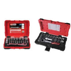 Lot de coffrets de douilles traversantes 1/4'' - 3/8'' - 1/2'' KS TOOLS 922.0648