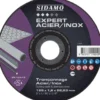 LOT DE 25 DISQUES EXPERT ACIER INOX 125MM MOYEU PLAT - SIDAMO