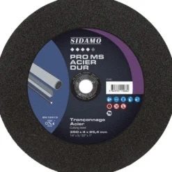 LOT DE 10 DISQUES MS ACIER DUR ALÉS.25.4MM 350MM - SIDAMO