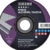 LOT DE 25 DISQUES PRO ACIER INOX 115mm EP. 1,6 ALES.22.23MM MOYEU PLAT - SIDAMO