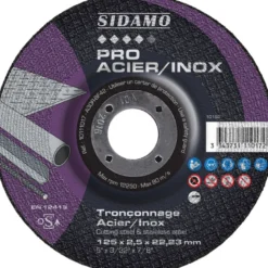 LOT DE 25 DISQUES PRO ACIER INOX 125MM - SIDAMO