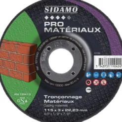 LOT DE 25 DISQUES PRO MATERIAUX 115MM - SIDAMO