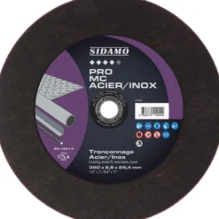 LOT DE 10 DISQUES PRO MC ACIER INOX 350MM ALES 25.4MM - SIDAMO