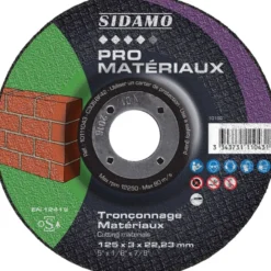 Lot de 18 disques à tronçonner pour machines électro-portatives SIDAMO 10111043