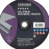 LOT DE 5 DISQUES ULTRA ACIER INOX 230MM ALÉS.22.23MM - SIDAMO