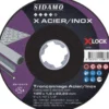 Lot de 5 disques X ACIER INOX 125mm Ales.22.23mm - SIDAMO 10111087/5