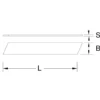 Lot de 10 Lames sécables de Cutter 25 mm KS TOOLS 907.2159