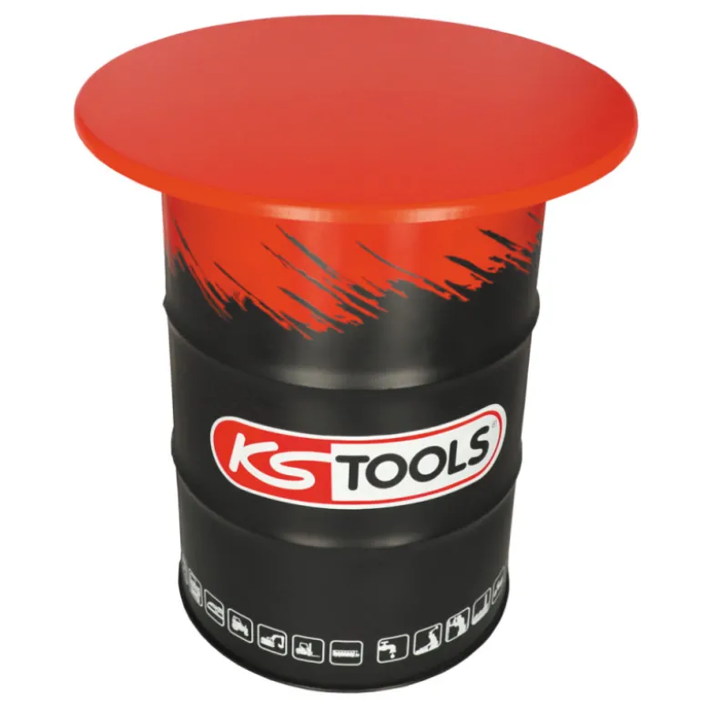 Lot table et 4 tabourets hauts esprit fût KS TOOLS 100140-A1