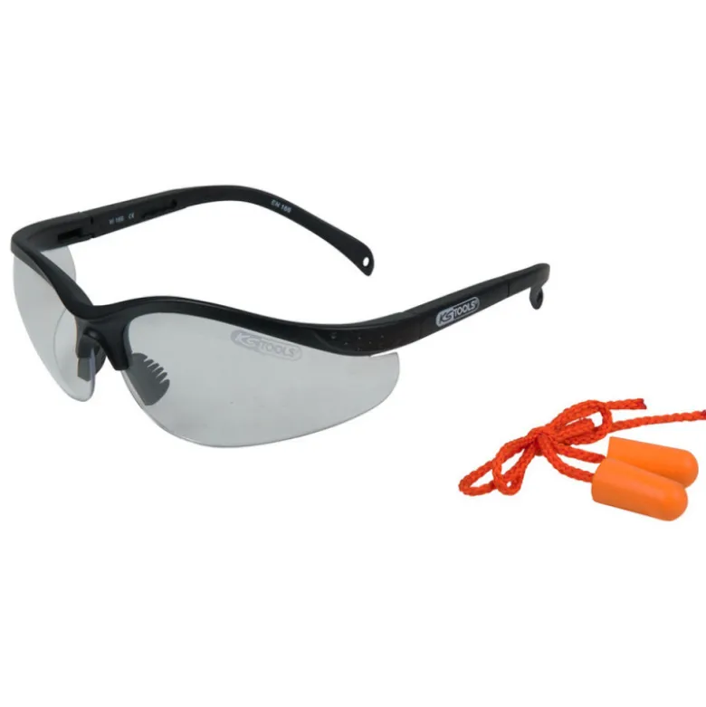 Lunettes de protection transparentes avec bouchons d'oreille KS Tools 310.0176