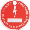 Macaron Plastique Appareil Condamne Defense De Manoeuvrer SAM Outillage - CAD-60C