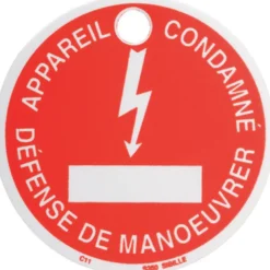 Macaron Plastique Appareil Condamne Defense De Manoeuvrer SAM Outillage - CAD-60C