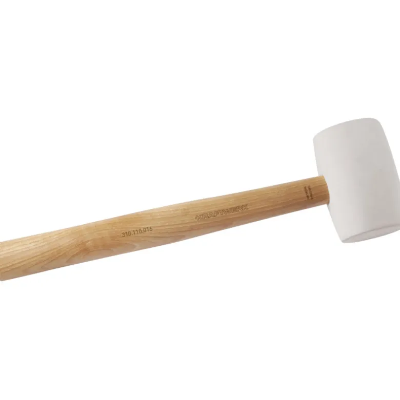 Maillet en Caoutchouc Blanc Manche en Hickory 58mm 16oz Kraftwerk - 310.110.016