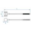 Maillet Sans Rebond 1650G L:500Mm King Tony - 785223