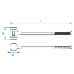 Maillet Sans Rebond 4500G L:910Mm King Tony - 785255