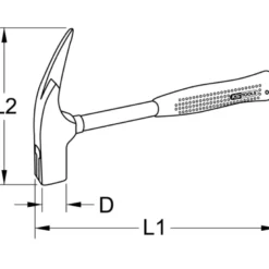 Marteau de charpentier magnétique 600g KS TOOLS 140.2002