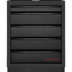 Meuble bas 5 Tiroirs MOBILIO BLK Kraftwerk - 3964-05-BLK