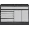 Meuble bas 7 tiroirs 2 portes MOBILIO 1360 mm - 3964-03-W