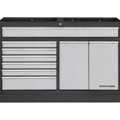 Meuble bas 7 tiroirs 2 portes MOBILIO 1360 mm - 3964-03-W