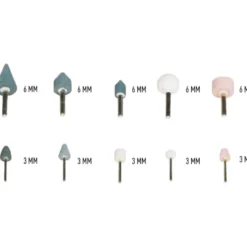 Meule Sur Tiges - Jeu De 10 Sam Outillage Ra1040Set