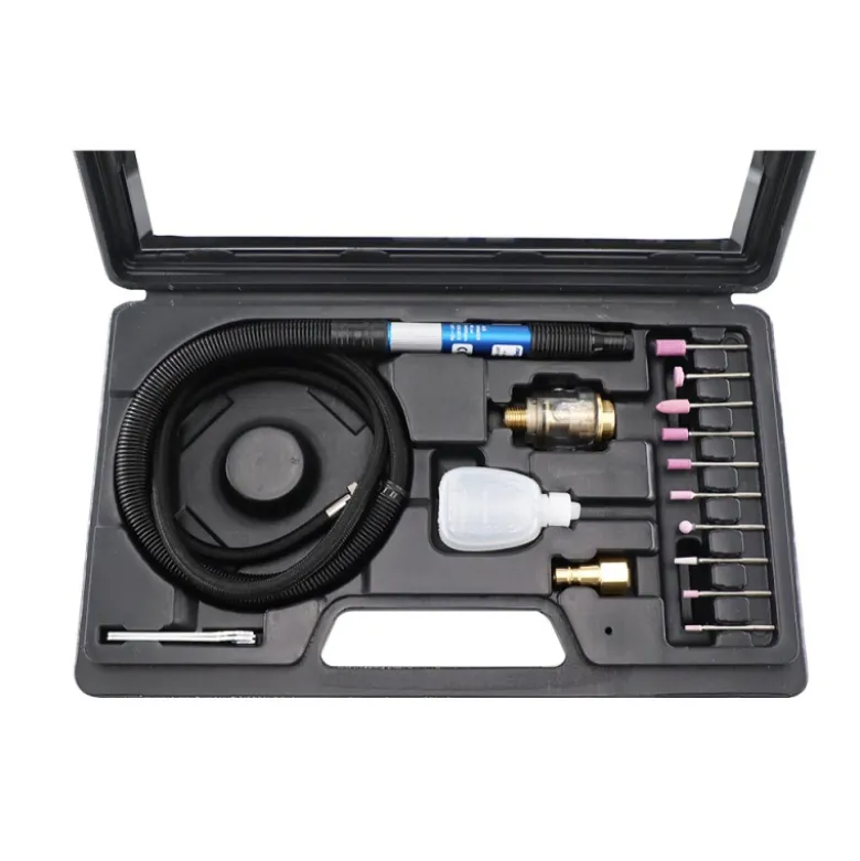 Micro meuleuse droite de précision à pince en coffret avec accessoires Airoutil - MC1103CO