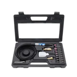 Micro meuleuse droite de précision à pince en coffret avec accessoires Airoutil - MC1103CO