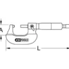Micromètre INOX 0 - 25 mm KS TOOLS 300.0555