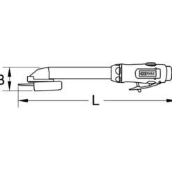 Mini Meuleuse d’Angle Pneumatique slimPOWER 9,6 mm KS Tools - 515.5550