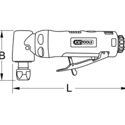 Mini-meuleuse d'angle pneumatique slimPOWER KS TOOLS 515.5535