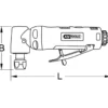Mini Meuleuse d'Angle Pneumatique Longue slimPOWER 6 mm KS Tools - 515.5540