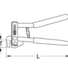 Mini pince à soyer jusqu'à 1 mm d'épaisseur - KS TOOLS 118.0056
